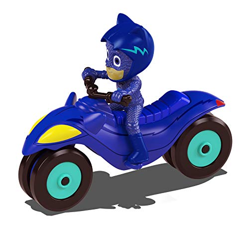 Dickie Toys PJ Masks - Coche de Metal con Rueda Libre, 7 cm, a Partir de 3 años