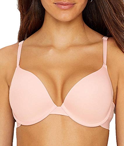 DKNY Classic Cotton Custom Lift Bra Sujetador Push Up, Lotus Oscuro, 95B para Mujer