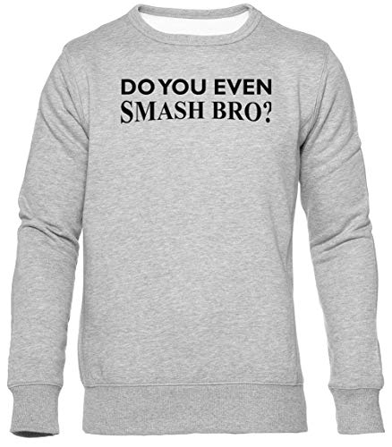 Do You Even Smash Bro Unisexo Gris Sudadera Hombre Mujer Mangas Larga Tamaño XXL Unisex Grey Jumper Long Sleeves Size XXL