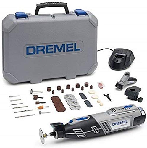 Dremel 8220 Multiherramienta Inalámbrica a Batería Li-ion (12V 1,3Ah) - Kit con 2 Complementos, 45 Accesorios, Velocidad Variable 5,000-35,000rpm