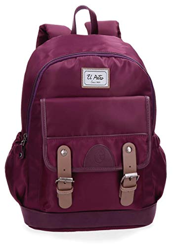 El Potro Pipe Mochila Casual Morado 30x40x15 cms Poliéster 18L