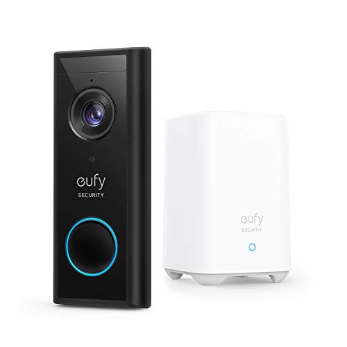 eufy Security, Video timbre inalámbrico con batería, 2K HD, sin cuotas mensuales, reconocimiento inteligente de personas, función de audio en ambos lados, muy fácil de instalar