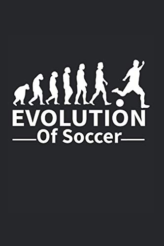 Evolution of Soccer: 6x9 Notebook Logbook Dot Graph