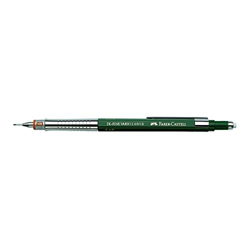 Faber-Castell Tk-Fine VARIO L - Portaminas (B), color verde, 1 mm