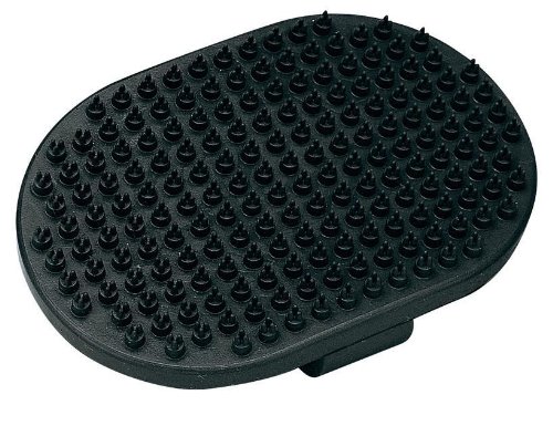 Feplast 85932899 Masajeador de Goma para Perros Gro 5932, Ideal para Animales de Pelo Corto, 13.5 x 9 Cm, Negro, Normal