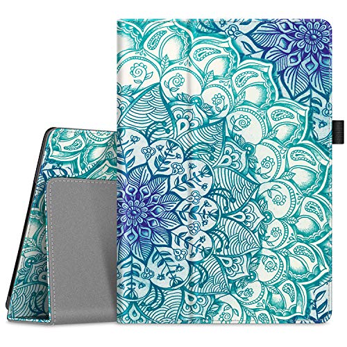 Fintie Folio Funda Compatible con Lenovo Tab P10/M10/M10(HD) de 10,1 Pulgadas - Slim Fit Carcasa Protectora de Cuero Sintético con Función de Soporte, Esmeralda