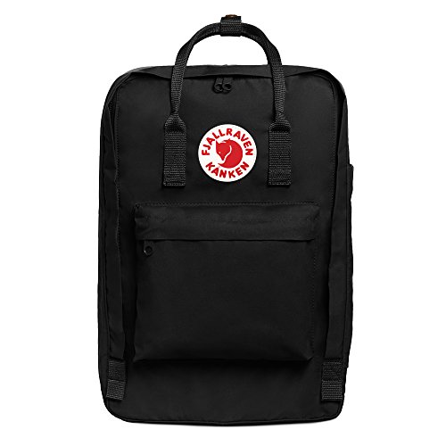 Fjällräven Rucksack Kånken Laptop 17 inch - Mochila de senderismo, color negro, talla 18 x 30 x 42 cm, 20 Liter