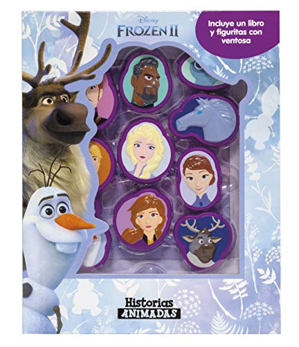 Frozen 2. Historias animadas: Incluye un libro y figuritas con ventosa