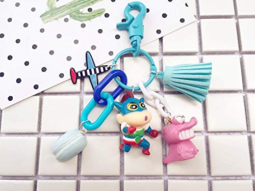 gxglhgsy Llavero Encantos Animado Lindo de la Historieta Shin-Chan Figura muñeca del PVC Llavero Llaveros for Las Mujeres Bolsa Mochila (Color : ZZ 02)