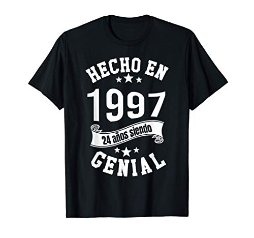 Hecho en 1997, 24 años siendo Genial Hombre Chica Regalo Camiseta