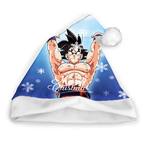 heefan Dragon Ball (127) Año Nuevo Sombrero de Papá Noel Sombrero de Navidad Adecuado para Fiestas 1PCS