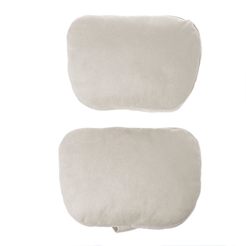 hergon almohada de viaje, 2 unidades universal Auto reposacabezas almohada cervical Clase S Ultra Suave Cojín para Mercedes Benz Maybach, beige, pequeño