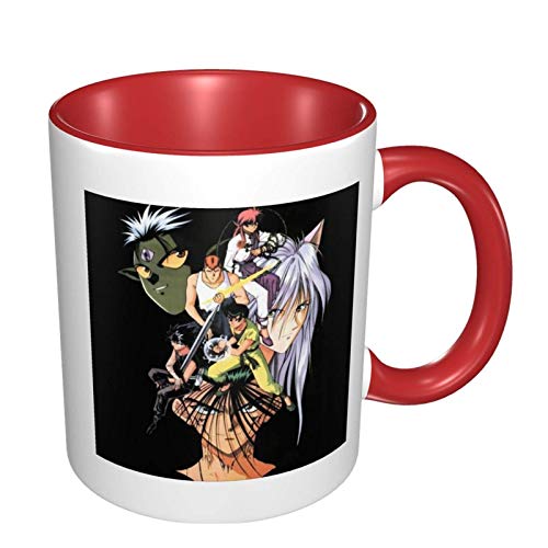 IUBBKI Ihhasd Yu-Yu Hakusho Urameshi Yuusuke Kurama Hiei Anime 3d patrón tazas de café de cerámica