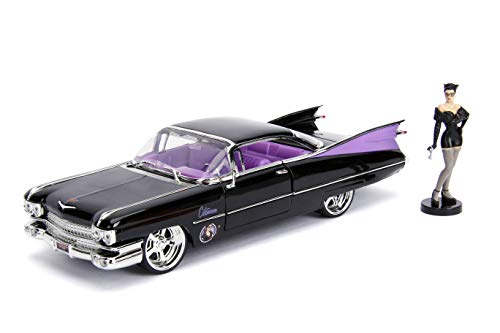 Jada- Coche Vehículo coleccionismo Escala 1:24 Catwoman Cadillac Coupe Deville 1959 (253255006)