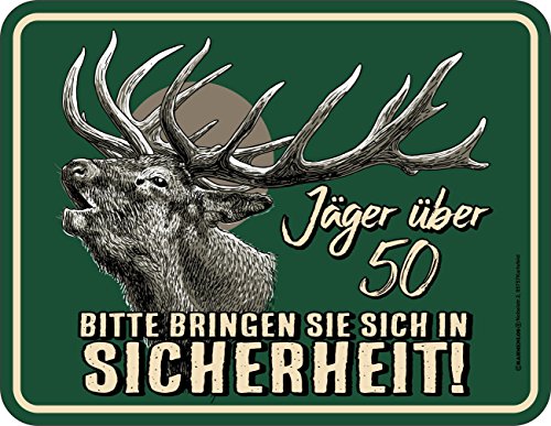 Jäger über 50 Placa Alu Alu plano Nuevo 17x22cm VR550-1