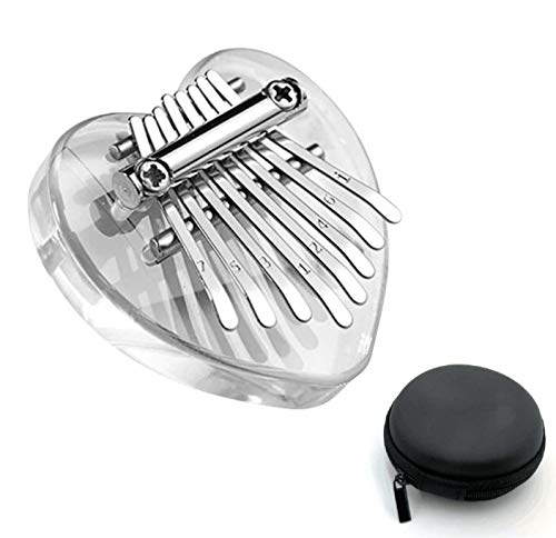 Kalimba Cristal,Kalimba 8 Teclas,Mini Kalimba,Kalimba de Madera Profesional,Mbira,Dedo Pulgar Piano,Teclas Kalimba,Piano de Pulgar,Piano de Dedo,Piano Instrument