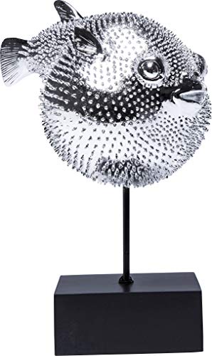 Kare Figura Decorativa, Blowfish, Plata, 28.5 x 16 x 23.5 cm
