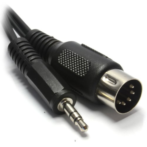 kenable 5 Pines DIN Clavija a 3,5 mm Conector Jack Estéreo Clavija Audio Cable 2 m [2 metros/2m]