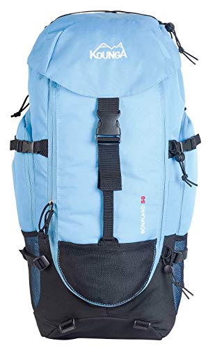 Kounga Bonpland Mochila, Adultos Unisex, Azul, 50L