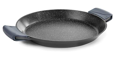 Lacor 25440 Paellera Antiadherente Eco-Piedra, Compatibilidad con todo tipo de cocinas, incluida la inducción y horno, Fondo Full Induction, Ecológica y sin PFOA, 40 cm, Aluminio Fundido