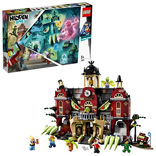 LEGO Hidden Side 70425 Newbury Haunted High School Construction Big Set, AR Lego Games con aplicación Lego, Juego Interactivo de Realidad Aumentada Fantasma, Regalos para niños y niñas de 9 años