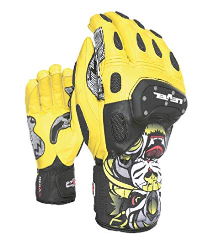 Level SQ CF Guantes de esquì, Unisex, Amarillo, 8