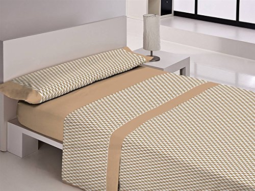 Libela Bambu Juegos sabanas, 100% Poliéster, Beige, 90 Cm, 3