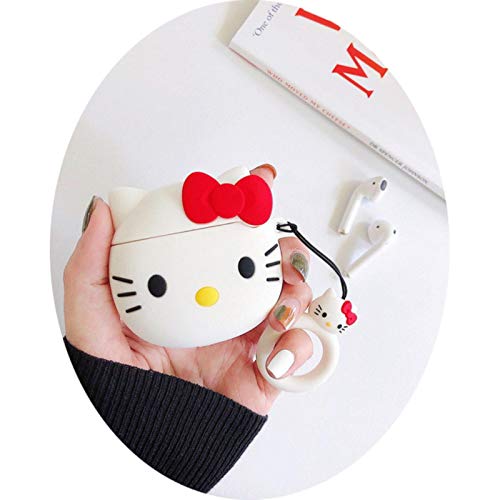LIUJJ Cute Kitty Bluetooth Earphone 3D Silicone Case For Apple AirPods 2 1Headset Protect Cover Cartoon Air pods Charging Box