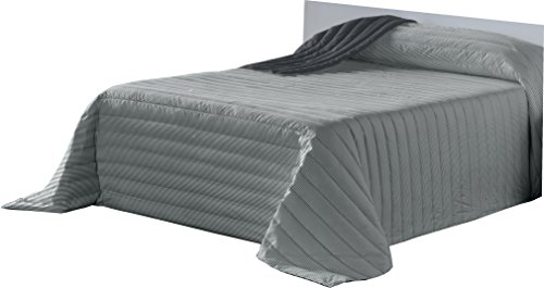 Lucena Cantos - Colcha Todo Uso Linea, Fibra 120 gr, (Gris, Cama 90, 180x270)