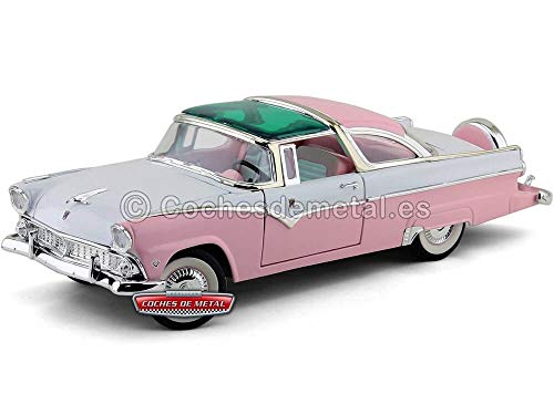 LUCKY Die Cast LDC92138PK Ford Fairlane Crown Victoria 1955 Pink 1:18 Die Cast Compatible con