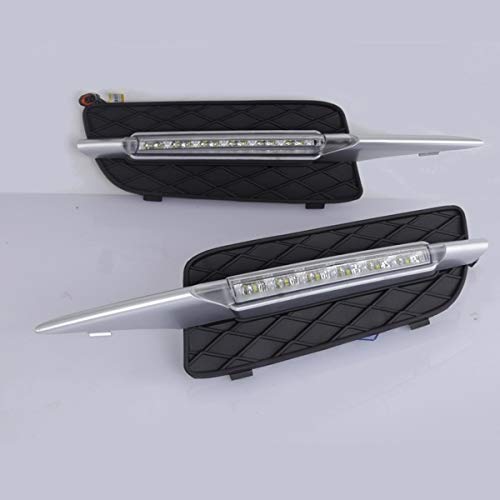 LYHMHZ Frente 2pcs 8LED Auto de Choque DRL Lámparas Luces luz del día for fit for b m w X5 E70 2007 2008 2009 2010