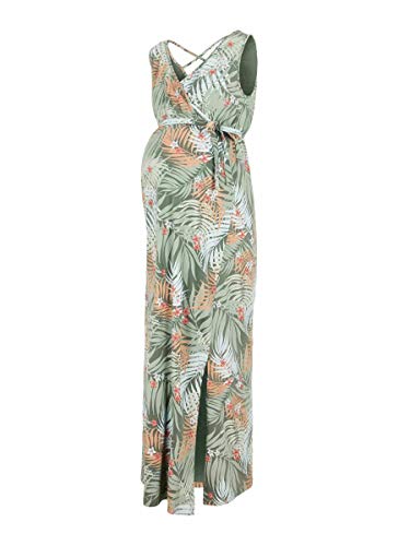 MAMALICIOUS Mlcorine Tess SL Jersey Maxi Dress 2f A. Vestido, AOP: AOP Blancanieves, XL para Mujer