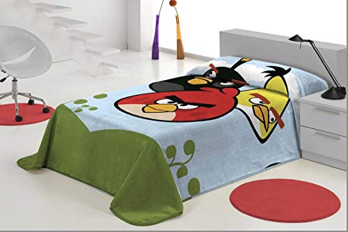 Manta Terciopelo Angry Birds 160x240