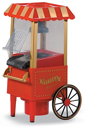 Máquina de palomitas con forma de carrito antiguo
