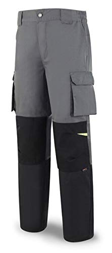 Marca SERIE-PRO - Pantalon tergal talla 42-44 gris negro