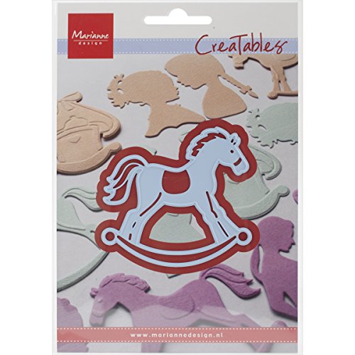 Marianne Design Creatables Troqueles con diseño Caballo de Balancín, Metal, Azul, 6,6 x 6,2 x 0,4 cm