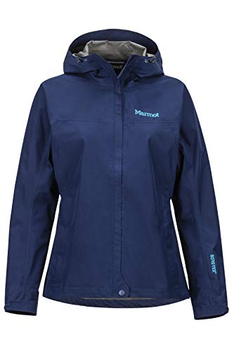 Marmot Minimalist Chaqueta Hard Shell Impermeable con Capucha Ajustable, Mujer, Azul Marino Polar, XS