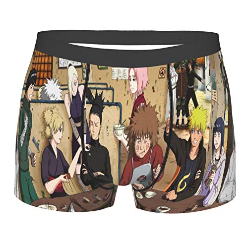 Men Boxer Briefs Moisture Wicking XL Code, 4xz6jo_Ruto Shippuuden Manga Anime Rock Lee Tenten Temari Nara Shikamaru Haruno Yamanaka Ino Hyuuga Neji Hyuuga Hinata Uzumaki Naruto Akimichi Ch么ji Hatake