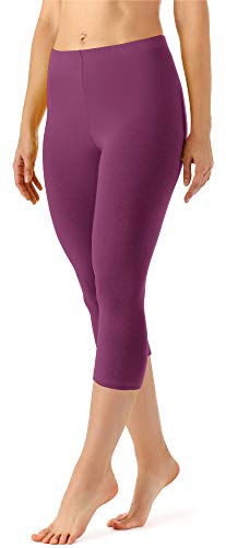 Merry Style Leggins 3/4 Mallas Deportivas Mujer MS10-144 (Borgoña, L)