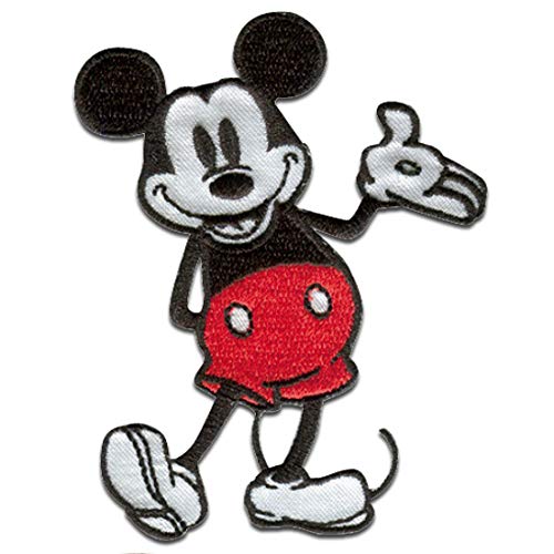 Mickey Mouse 90 Años 08 noventa Edición especial Disney - Parches termoadhesivos bordados aplique para ropa, tamaño: 6 x 8 cm
