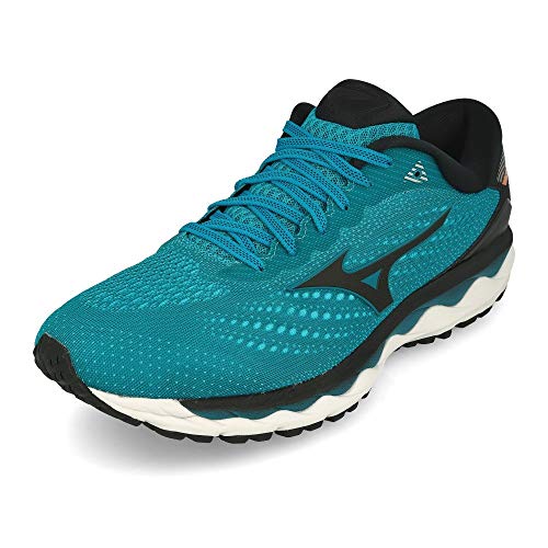 Mizuno J1Gc19020942,5 - Zapatilla Wave Sky 3 - Color: Enamelblue/Nimbuscloud/Blk Talla: 42,5 - Hombre