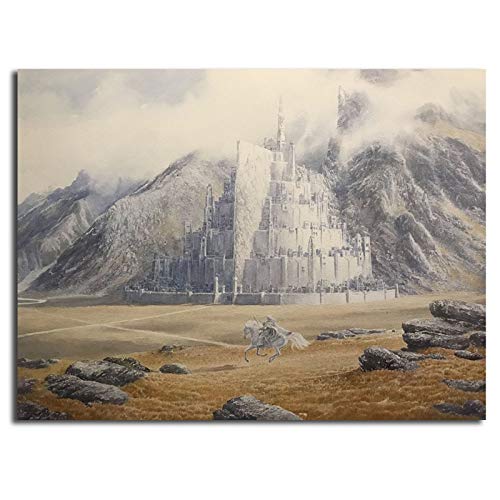 Moda Pintura Lienzo El Señor De Los Anillos Gandalf Cabalga A Minas Tirith Por Alan Lee Art Poster Painting Wall Picture Print Home Bedroom Decor Hd 60 * 90cm