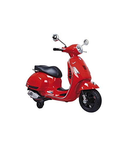 Motoor Kids Moto Vespa Roja Eléctrica para Niños