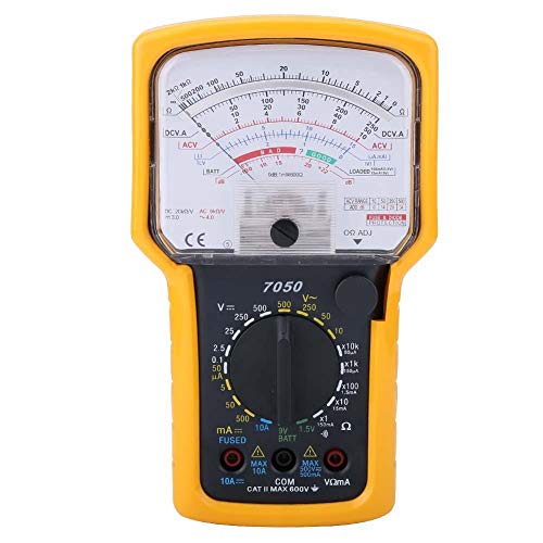 Multímetro analógico KT7050 medidor de corriente de voltaje portátil de batería probador de continuidad de sonido, diodos y herramienta de medición LED