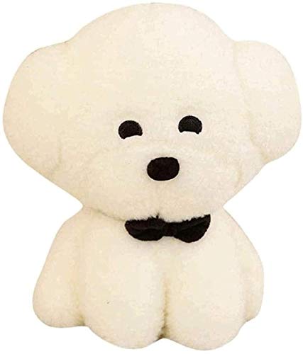 NC88 Lindo Perro Blanco de Peluche de Juguete 25 cm Suave Relleno de Dibujos Animados Animales muñecas sofá decoración Princesa niñas cumpleaños