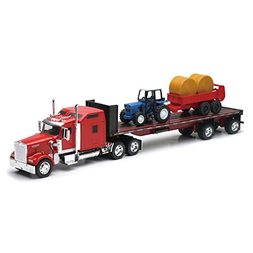 New Ray Kenworth W900 - Camión de colección 1/32 con Tractor Remolque y Frenos