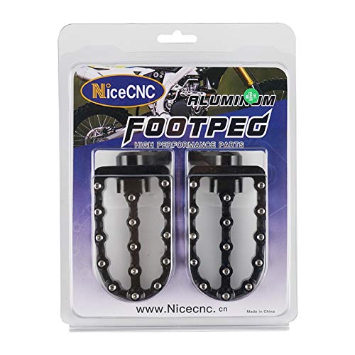 Nicecn Motocicleta Pedal Pedal Footpegs Pie Restaure Izquierda Derecha CNC Ajuste para BMW R Nine T 2014 2015 2016 2017 2017 2017 2017 reposapiés Durable y rentable (Color : Black)