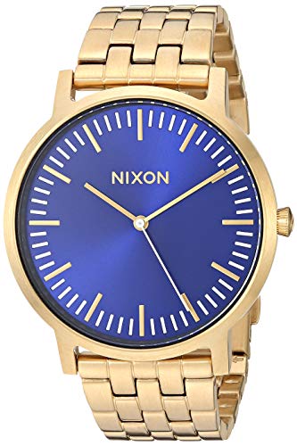 Nixon Men's 'Porter' Quartz Stainless Steel Casual Watch, Color:Gold-Toned (Model: A1057)