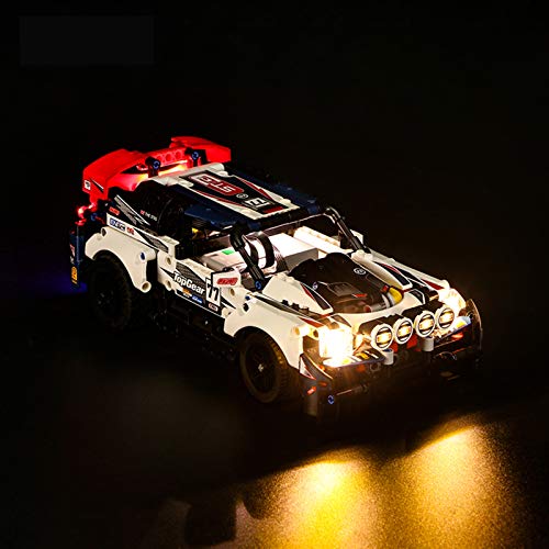 Nlne Conjunto De Luces para (Technic Coche De Rally Top Gear) Modelo De Construcción De Bloques - Kit De Luz LED Compatible con Lego 42109 (NO Incluido En El Modelo)