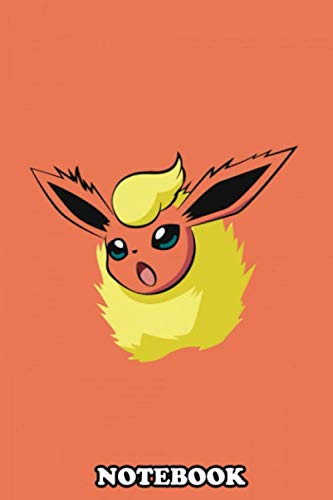 Notebook: Minimalist Art Of The Pokemon Flareon Lovely Designed , Journal for Writing, College Ruled Size 6" x 9", 110 Pages